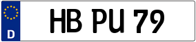 Trailer License Plate